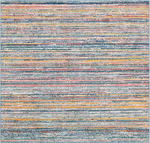 Multicolor 7' 10 x 7' 10 Gemstone Square Area Rug Polypropylene Contemporary Carpet Easy Clean Stain Resistant for Home Design Decorating for Sale at Rug Engine