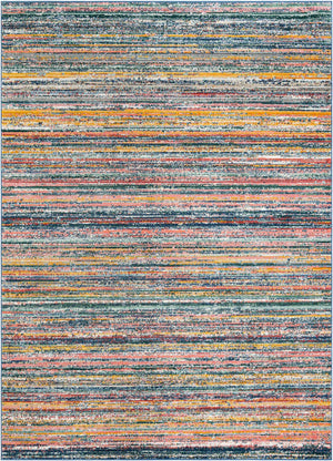 Multicolor 7' 10 x 11' 2 Gemstone Rectangle Area Rug Polypropylene Contemporary Carpet Easy Clean Stain Resistant for Home Design Decorating for Sale at Rug Engine
