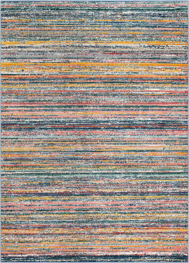Multicolor 7' 10 x 11' 2 Gemstone Rectangle Area Rug Polypropylene Contemporary Carpet Easy Clean Stain Resistant for Home Design Decorating for Sale at Rug Engine