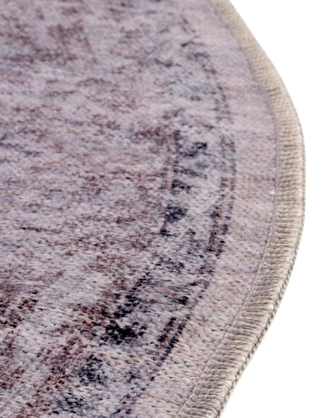 Washable Ivory and Gray 5' 11 x 9' Mangata Oval Area Rug Easy to Clean Stain Resistant & Durable Chenille Traditional Vintage Distressed Carpet for Sale at Rug Engine