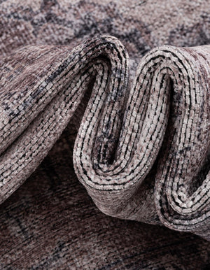 Washable Ivory and Gray 3' 3 x 5' 3 Mangata Oval Area Rug Easy to Clean Stain Resistant & Durable Chenille Traditional Vintage Distressed Carpet for Sale at Rug Engine