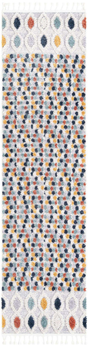 Multicolor 2' 7 x 10' Cherokee Runner Area Rug 100% Polypropylene With Cotton Backing Modern Geometric Carpet for Home Decor Interior Design Rooms for Sale at Rug Engine