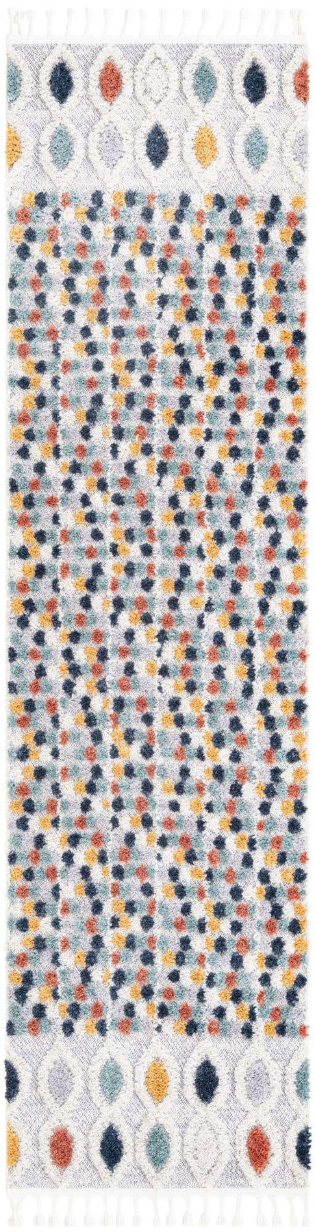 Multicolor 2' 7 x 10' Cherokee Runner Area Rug 100% Polypropylene With Cotton Backing Modern Geometric Carpet for Home Decor Interior Design Rooms for Sale at Rug Engine