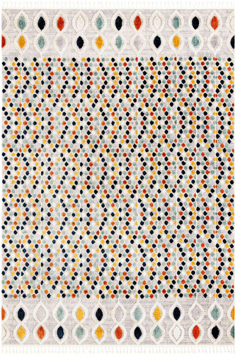 Multicolor 10' x 14' 1 Cherokee Rectangle Area Rug 100% Polypropylene With Cotton Backing Modern Geometric Carpet for Home Decor Interior Design Rooms for Sale at Rug Engine