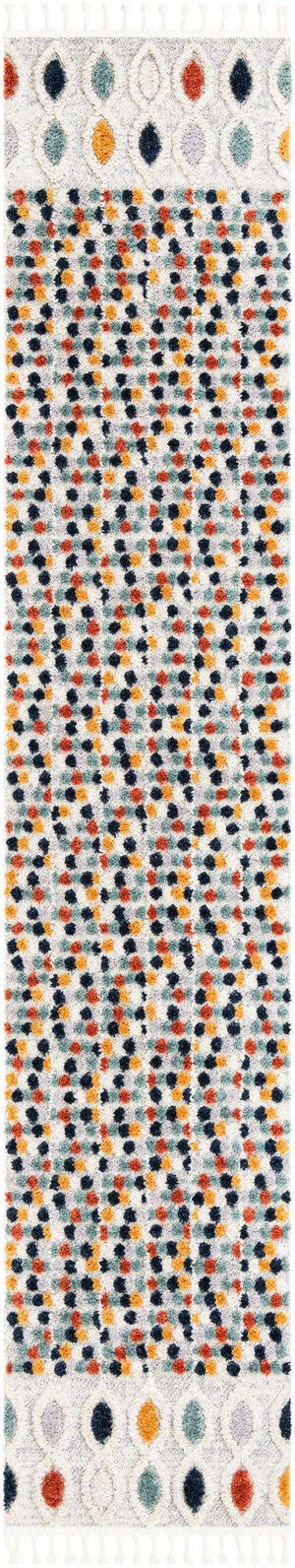 Multicolor 2' 7 x 13' 3 Cherokee Runner Area Rug 100% Polypropylene With Cotton Backing Modern Geometric Carpet for Home Decor Interior Design Rooms for Sale at Rug Engine