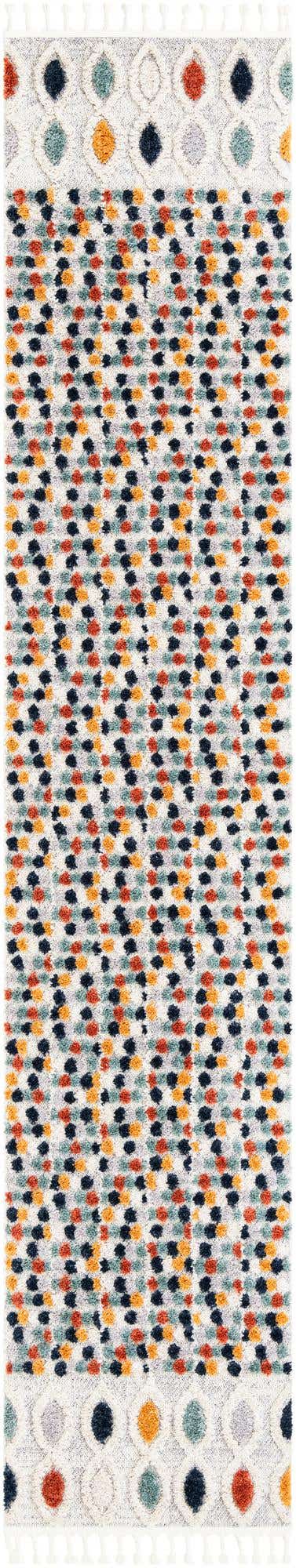 Multicolor 2' 7 x 13' 3 Cherokee Runner Area Rug 100% Polypropylene With Cotton Backing Modern Geometric Carpet for Home Decor Interior Design Rooms for Sale at Rug Engine