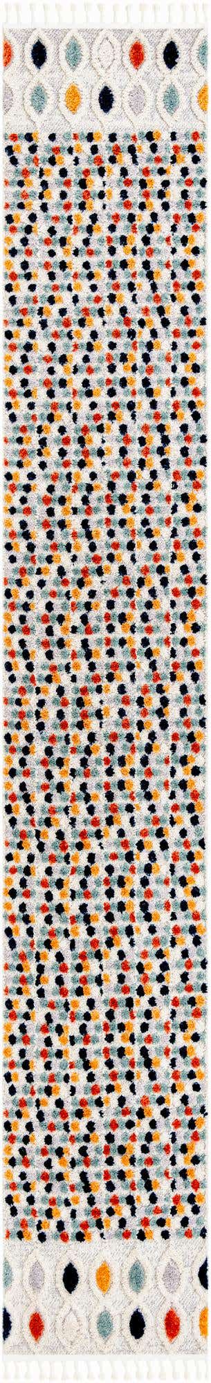 Multicolor 2' 7 x 16' 5 Cherokee Runner Area Rug 100% Polypropylene With Cotton Backing Modern Geometric Carpet for Home Decor Interior Design Rooms for Sale at Rug Engine