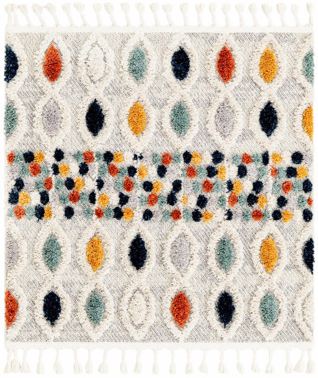 Multicolor 3' 3 x 3' 3 Cherokee Square Area Rug 100% Polypropylene With Cotton Backing Modern Geometric Carpet for Home Decor Interior Design Rooms for Sale at Rug Engine