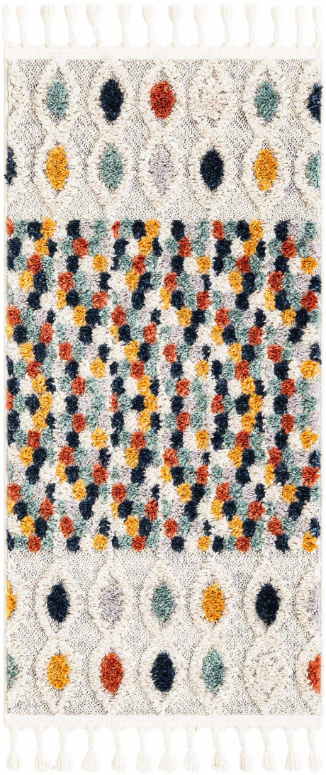 Multicolor 2' x 4' 1 Cherokee Runner Area Rug 100% Polypropylene With Cotton Backing Modern Geometric Carpet for Home Decor Interior Design Rooms for Sale at Rug Engine