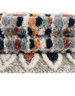 Multicolor 2' x 3' 1 Cherokee Oval Area Rug 100% Polypropylene With Cotton Backing Modern Geometric Carpet for Home Decor Interior Design Rooms for Sale at Rug Engine