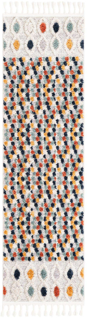 Multicolor 2' x 7' 1 Cherokee Runner Area Rug 100% Polypropylene With Cotton Backing Modern Geometric Carpet for Home Decor Interior Design Rooms for Sale at Rug Engine