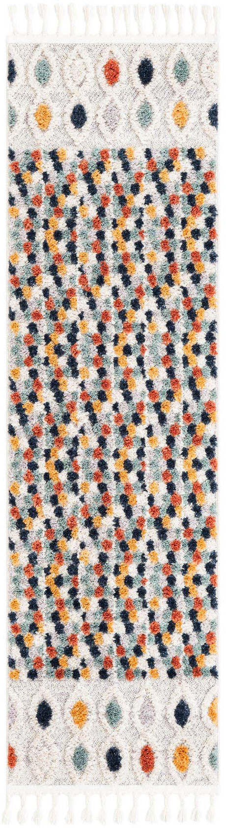 Multicolor 2' x 7' 1 Cherokee Runner Area Rug 100% Polypropylene With Cotton Backing Modern Geometric Carpet for Home Decor Interior Design Rooms for Sale at Rug Engine