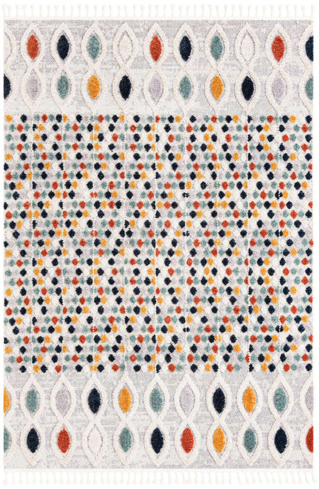Multicolor 7' 1 x 10' Cherokee Rectangle Area Rug 100% Polypropylene With Cotton Backing Modern Geometric Carpet for Home Decor Interior Design Rooms for Sale at Rug Engine