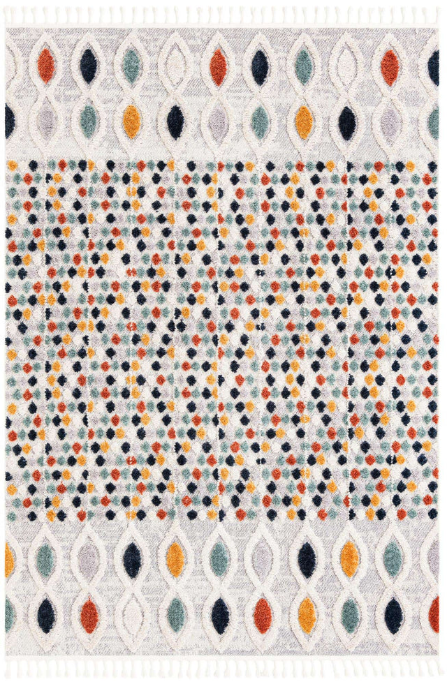 Multicolor 7' 1 x 10' Cherokee Rectangle Area Rug 100% Polypropylene With Cotton Backing Modern Geometric Carpet for Home Decor Interior Design Rooms for Sale at Rug Engine