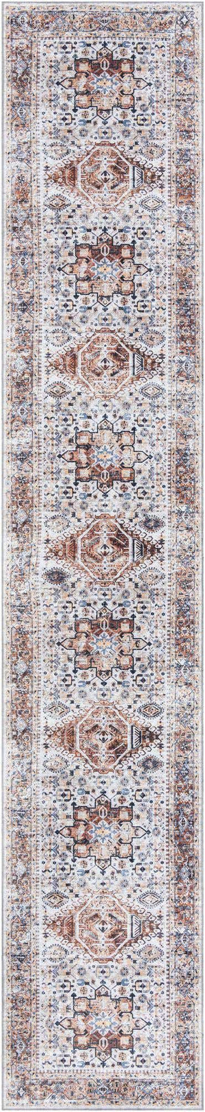 Washable Ivory Almond 2' 11 x 16' 5 Yara Runner Area Rug Easy to Clean Stain Resistant & Durable Polyester & Chenille Carpet for Sale at Rug Engine