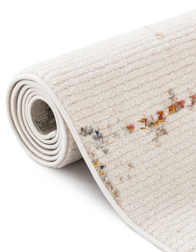 White Navy 7' 10 x 10' 2 Gemstone Rectangle Area Rug Polypropylene Contemporary Carpet Easy Clean Stain Resistant for Home Design Decorating for Sale at Rug Engine
