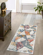 Multicolor 2' 2 x 5' 11 Gemstone Runner Area Rug Polypropylene Contemporary Carpet Easy Clean Stain Resistant for Home Design Decorating for Sale at Rug Engine