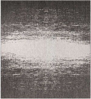 Charcoal Gray 10' 3 x 11' 3 Outdoor Modern Rectangle Area Rug Weather Resistant for Patio, Deck, Terrace, Balcony, Porch 100% Polypropylene Modern Outside Carpet for Sale at Rug Engine