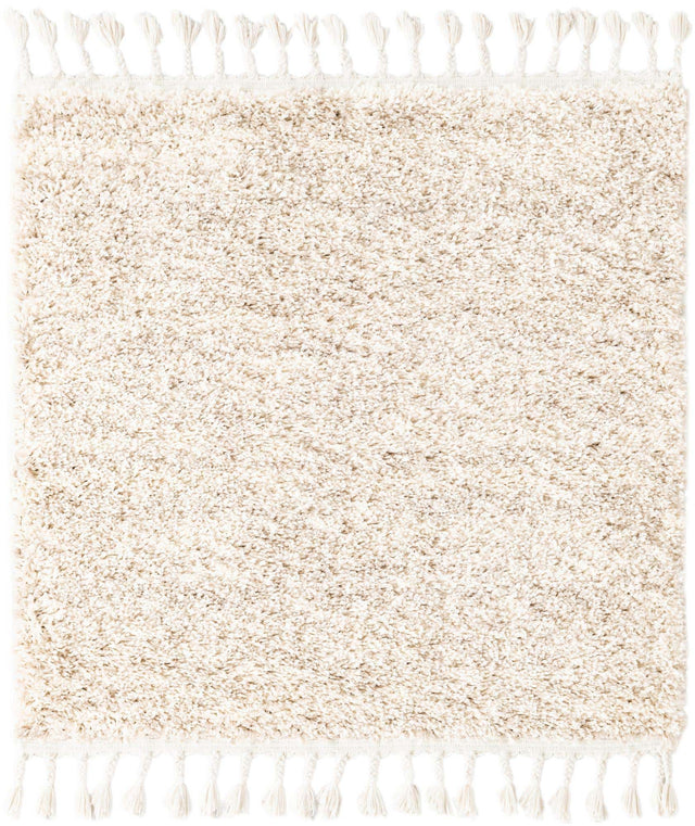 Ivory 3' 3 x 3' 3 Hygge Shag Square Area Rug Thick Soft Touch Fluffy & Plush Shaggy Pile 100% Polypropylene With Jute Backing Modern Carpet for Sale at Rug Engine