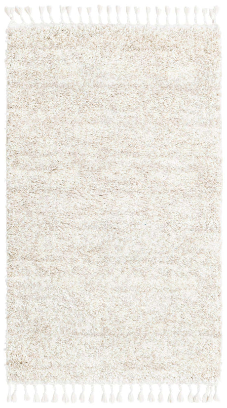 Ivory 3' 3 x 5' 3 Hygge Shag Rectangle Area Rug Thick Soft Touch Fluffy & Plush Shaggy Pile 100% Polypropylene With Jute Backing Modern Carpet for Sale at Rug Engine