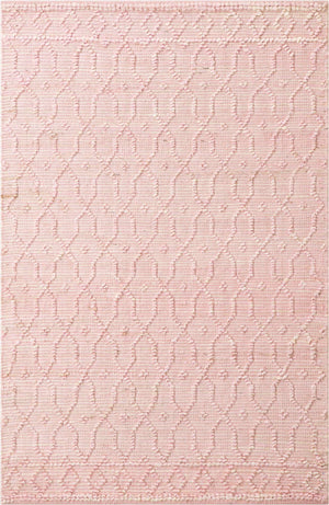Pink 4' 1 x 6' 1 Larsa Rectangle Area Rug 90% Jute & 10% Cotton Premium All Natural Hand Woven Carpet for Home Interior Design Spaces for Sale at Rug Engine