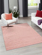 Pink 4' 1 x 6' 1 Larsa Rectangle Area Rug 90% Jute & 10% Cotton Premium All Natural Hand Woven Carpet for Home Interior Design Spaces for Sale at Rug Engine