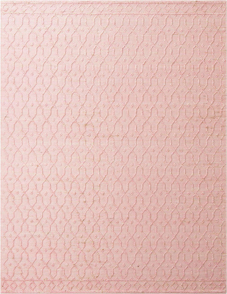 Pink 7' 10 x 10' Larsa Rectangle Area Rug 90% Jute & 10% Cotton Premium All Natural Hand Woven Carpet for Home Interior Design Spaces for Sale at Rug Engine
