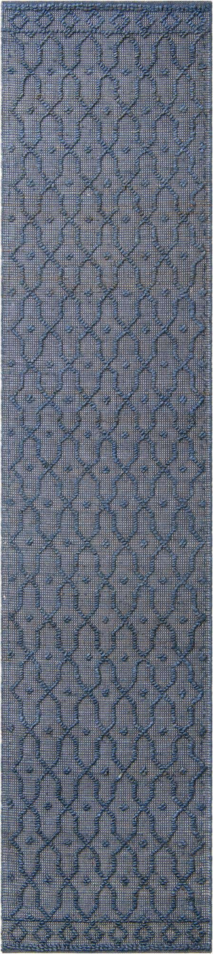 Navy Blue 2' 7 x 12' Larsa Runner Area Rug 90% Jute & 10% Cotton Premium All Natural Hand Woven Carpet for Home Interior Design Spaces for Sale at Rug Engine