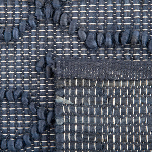 Navy Blue 5' 3 x 8' Larsa Rectangle Area Rug 90% Jute & 10% Cotton Premium All Natural Hand Woven Carpet for Home Interior Design Spaces for Sale at Rug Engine