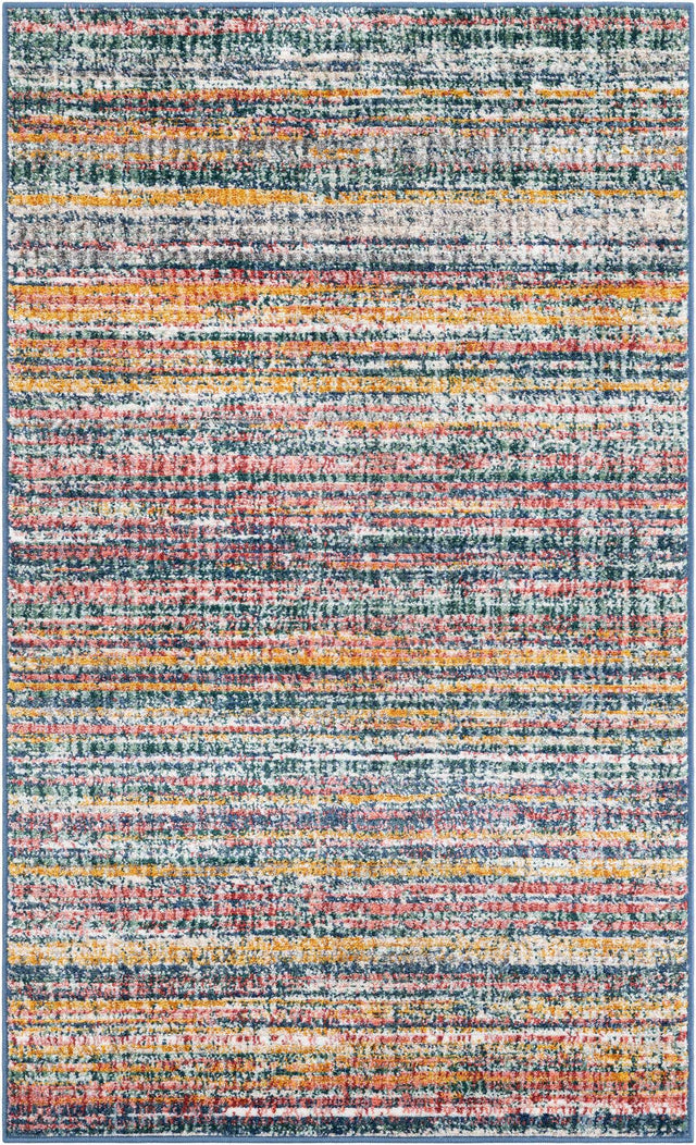 Multicolor 3' 3 x 5' 3 Gemstone Rectangle Area Rug Polypropylene Contemporary Carpet Easy Clean Stain Resistant for Home Design Decorating for Sale at Rug Engine