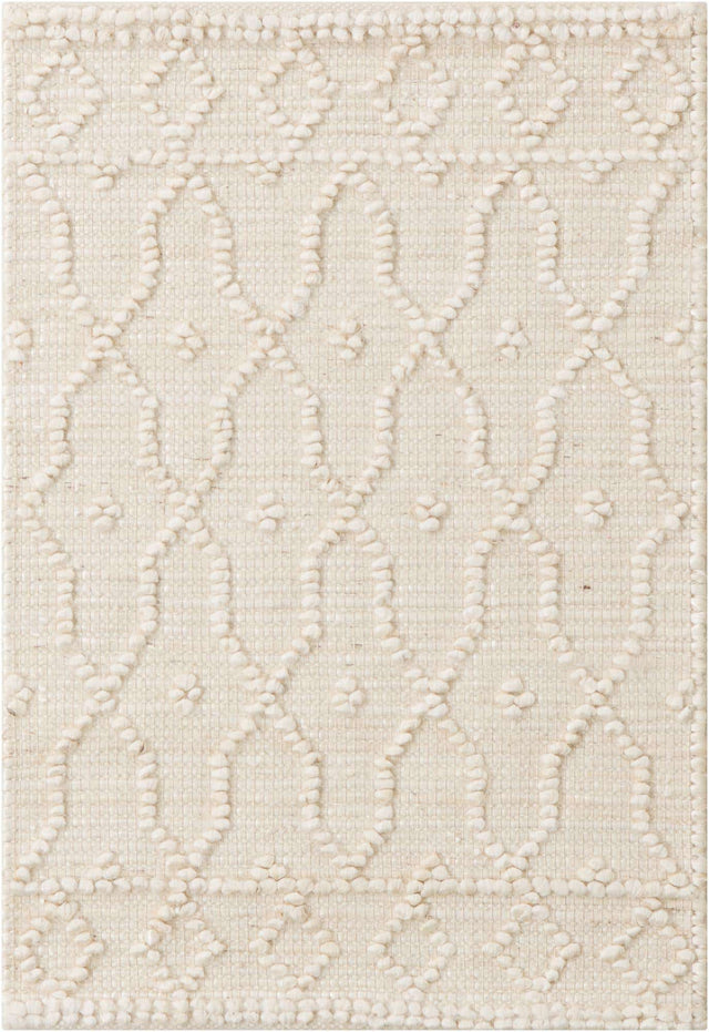 Ivory 2' 2 x 3' 1 Larsa Rectangle Area Rug 90% Jute & 10% Cotton Premium All Natural Hand Woven Carpet for Home Interior Design Spaces for Sale at Rug Engine