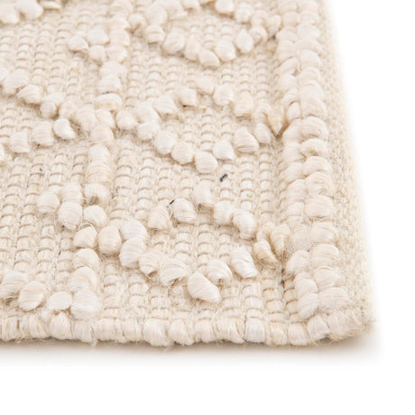 Ivory 4' 1 x 6' 1 Larsa Rectangle Area Rug 90% Jute & 10% Cotton Premium All Natural Hand Woven Carpet for Home Interior Design Spaces for Sale at Rug Engine