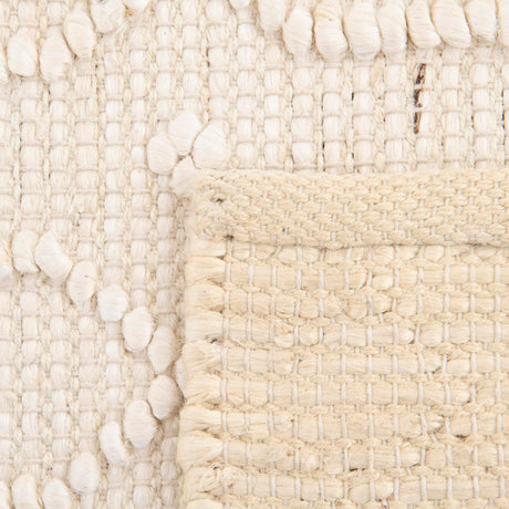 Ivory 4' 1 x 6' 1 Larsa Rectangle Area Rug 90% Jute & 10% Cotton Premium All Natural Hand Woven Carpet for Home Interior Design Spaces for Sale at Rug Engine