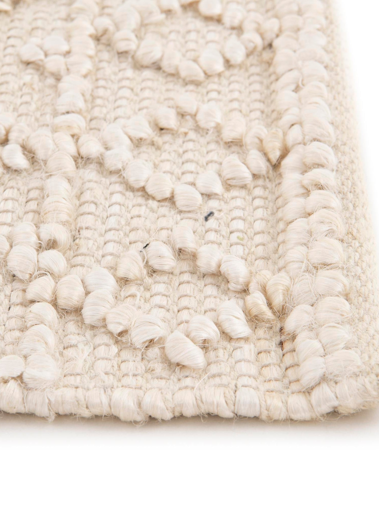 Ivory 2' 7 x 13' 11 Larsa Runner Area Rug 90% Jute & 10% Cotton Premium All Natural Hand Woven Carpet for Home Interior Design Spaces for Sale at Rug Engine