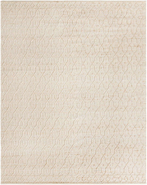 Ivory 7' 10 x 10' Larsa Rectangle Area Rug 90% Jute & 10% Cotton Premium All Natural Hand Woven Carpet for Home Interior Design Spaces for Sale at Rug Engine
