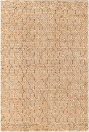 Natural 5' 3 x 8' Larsa Rectangle Area Rug 90% Jute & 10% Cotton Premium All Natural Hand Woven Carpet for Home Interior Design Spaces for Sale at Rug Engine