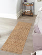 Natural 2' 7 x 9' 10 Larsa Runner Area Rug 90% Jute & 10% Cotton Premium All Natural Hand Woven Carpet for Home Interior Design Spaces for Sale at Rug Engine