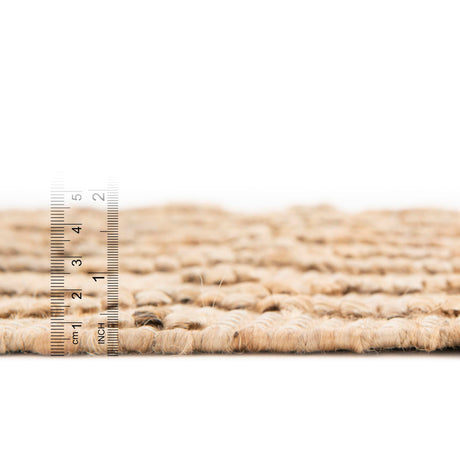Natural 2' 7 x 13' 11 Larsa Runner Area Rug 90% Jute & 10% Cotton Premium All Natural Hand Woven Carpet for Home Interior Design Spaces for Sale at Rug Engine