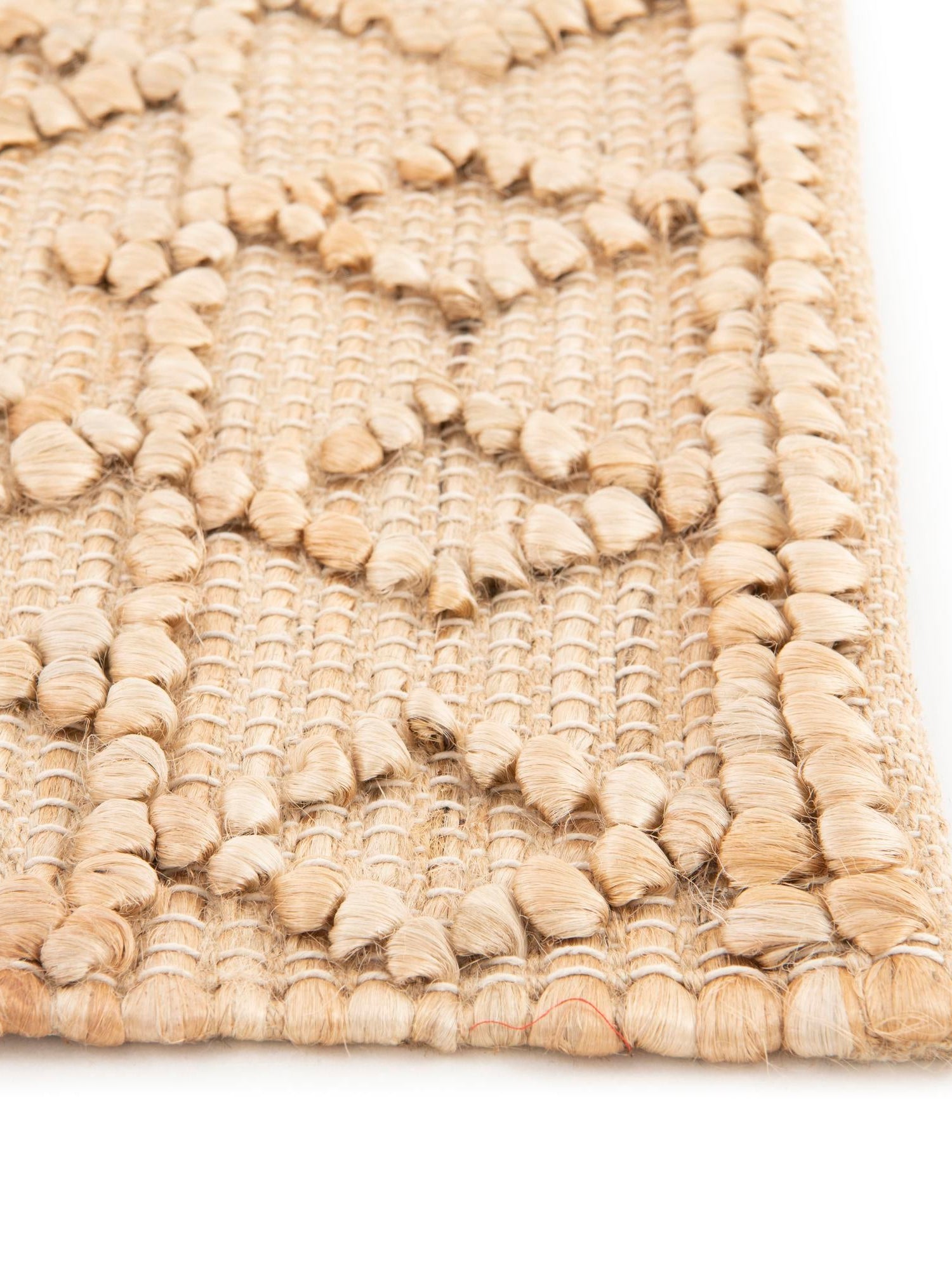 Natural 2' x 6' 1 Larsa Runner Area Rug 90% Jute & 10% Cotton Premium All Natural Hand Woven Carpet for Home Interior Design Spaces for Sale at Rug Engine