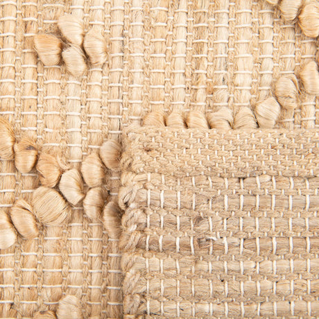 Natural 2' 7 x 13' 11 Larsa Runner Area Rug 90% Jute & 10% Cotton Premium All Natural Hand Woven Carpet for Home Interior Design Spaces for Sale at Rug Engine