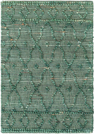 Hunter Green 2' 2 x 3' 1 Larsa Rectangle Area Rug 90% Jute & 10% Cotton Premium All Natural Hand Woven Carpet for Home Interior Design Spaces for Sale at Rug Engine