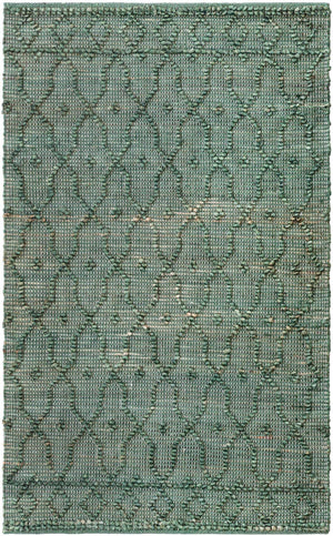Hunter Green 3' 1 x 5' 1 Larsa Rectangle Area Rug 90% Jute & 10% Cotton Premium All Natural Hand Woven Carpet for Home Interior Design Spaces for Sale at Rug Engine