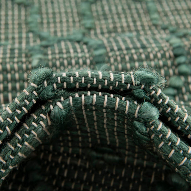 Hunter Green 7' 10 x 10' Larsa Rectangle Area Rug 90% Jute & 10% Cotton Premium All Natural Hand Woven Carpet for Home Interior Design Spaces for Sale at Rug Engine