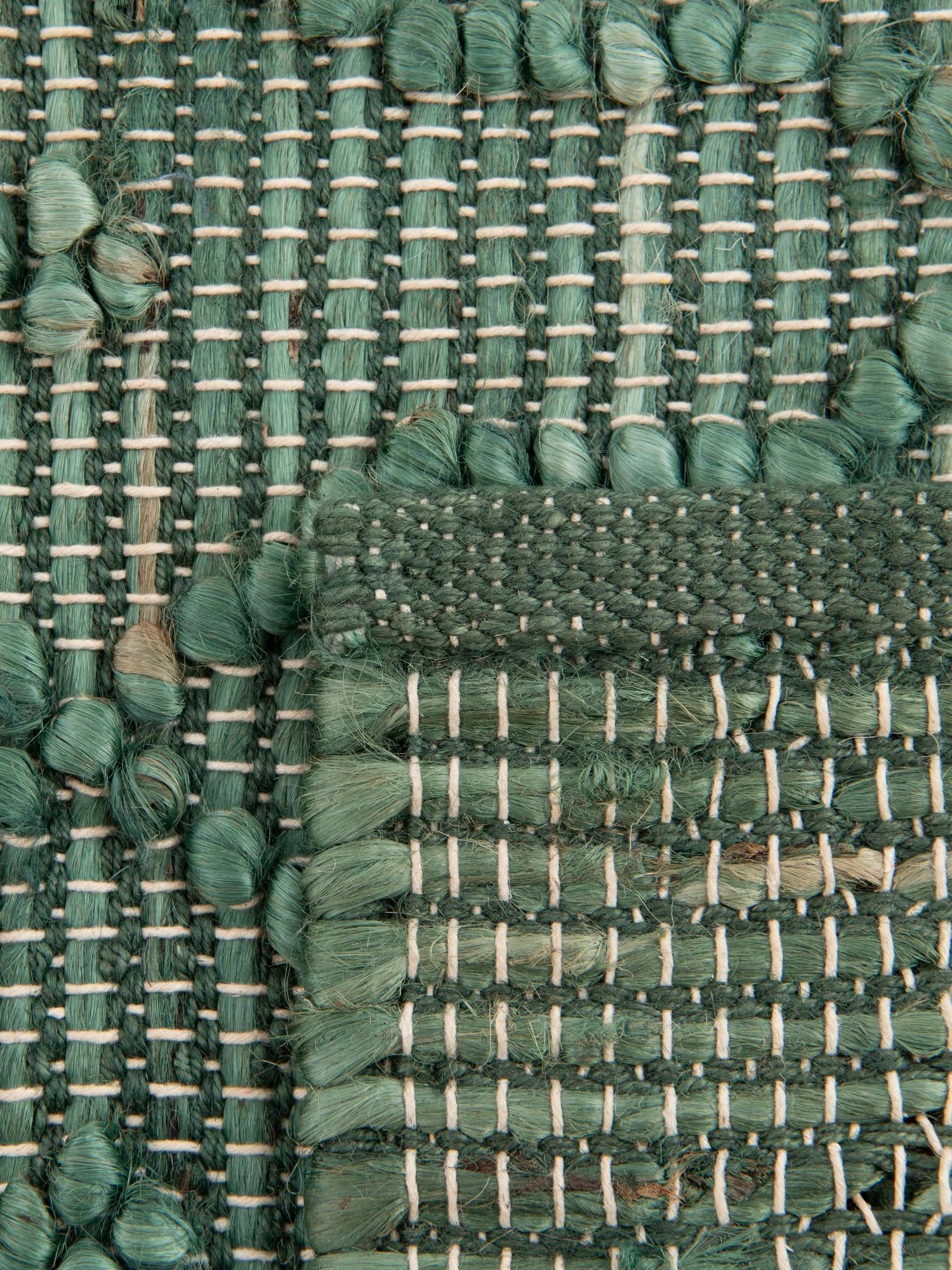Hunter Green 3' 1 x 5' 1 Larsa Rectangle Area Rug 90% Jute & 10% Cotton Premium All Natural Hand Woven Carpet for Home Interior Design Spaces for Sale at Rug Engine