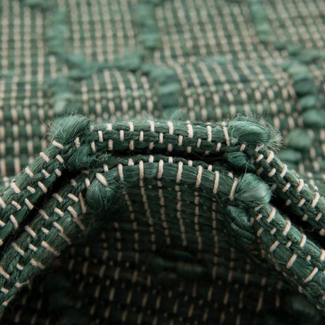 Hunter Green 2' x 6' 1 Larsa Runner Area Rug 90% Jute & 10% Cotton Premium All Natural Hand Woven Carpet for Home Interior Design Spaces for Sale at Rug Engine