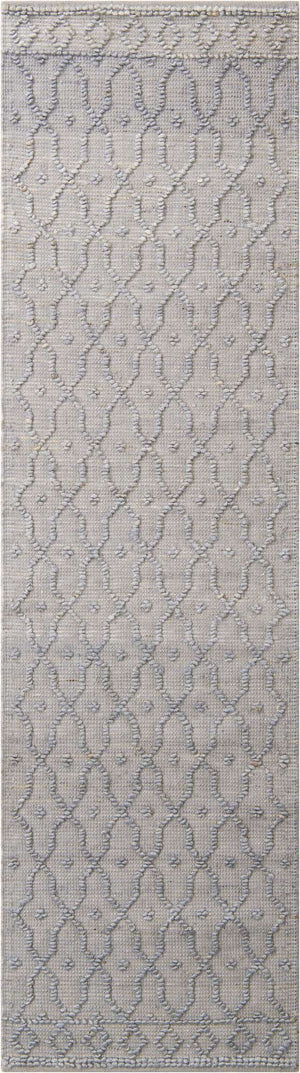 Gray 2' 7 x 9' 10 Larsa Runner Area Rug 90% Jute & 10% Cotton Premium All Natural Hand Woven Carpet for Home Interior Design Spaces for Sale at Rug Engine