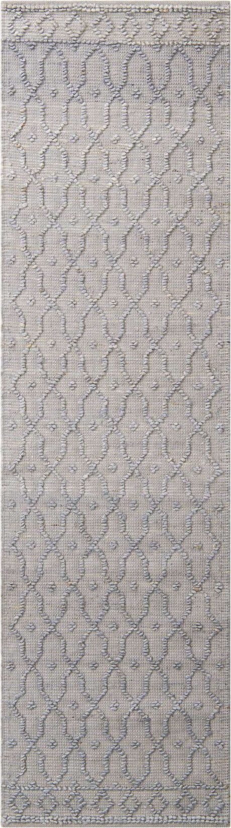 Gray 2' 7 x 9' 10 Larsa Runner Area Rug 90% Jute & 10% Cotton Premium All Natural Hand Woven Carpet for Home Interior Design Spaces for Sale at Rug Engine
