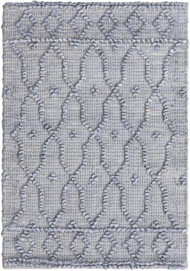Gray 2' 2 x 3' 1 Larsa Rectangle Area Rug 90% Jute & 10% Cotton Premium All Natural Hand Woven Carpet for Home Interior Design Spaces for Sale at Rug Engine