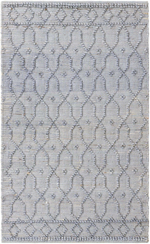 Gray 3' 1 x 5' 1 Larsa Rectangle Area Rug 90% Jute & 10% Cotton Premium All Natural Hand Woven Carpet for Home Interior Design Spaces for Sale at Rug Engine