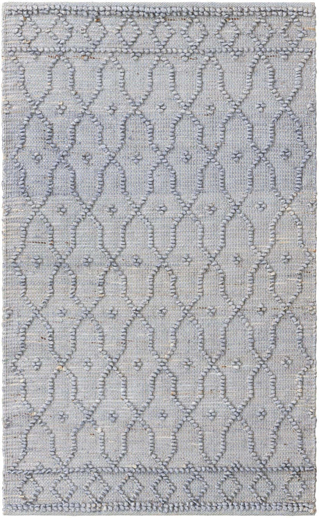 Gray 3' 1 x 5' 1 Larsa Rectangle Area Rug 90% Jute & 10% Cotton Premium All Natural Hand Woven Carpet for Home Interior Design Spaces for Sale at Rug Engine